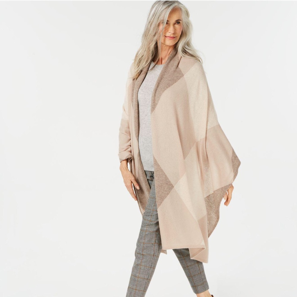 Cashmere Charter Club Argyle Wrap